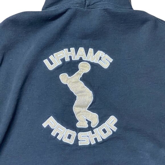 Bowling Upham's Pro Shop Hoodie Sweatshirt Size S "Sammy" Black Long Sleeve Hood - Picture 4 of 4